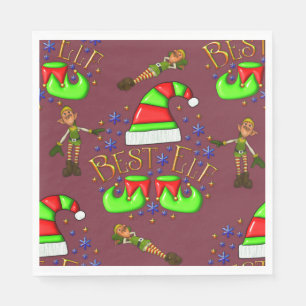 Guardanapo De Papel Duendes bonitos do Natal