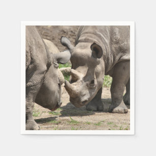 Guardanapo De Papel Duo rinoceronte