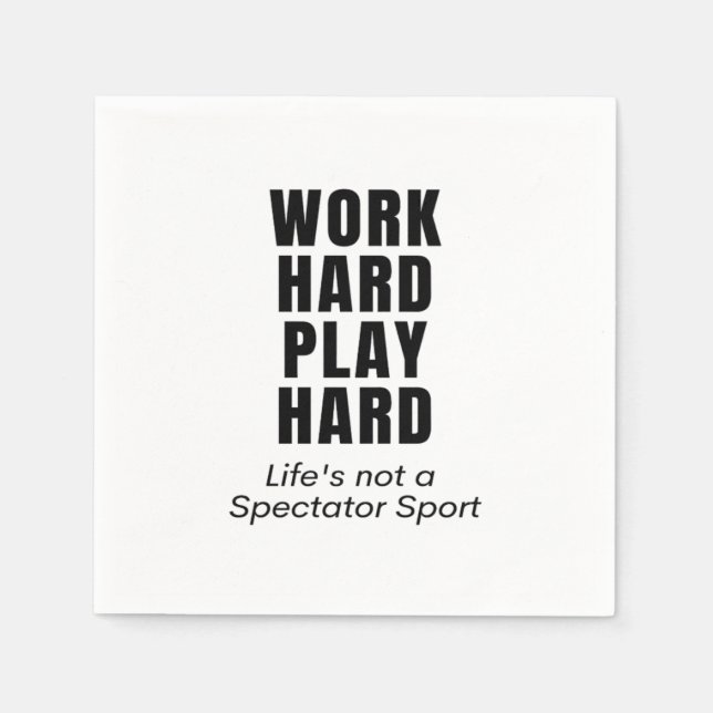 Guardanapo De Papel Duro de Trabalho Tocar Tão Duro Clássico (Frente)