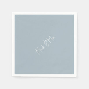 Guardanapo De Papel Dusty Blue Bridal Diagnostics Names Coquetel Napki
