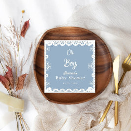 Guardanapo De Papel Dusty Blue mexicano chá de fraldas papel picado