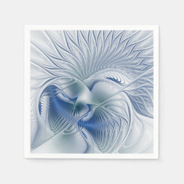 Guardanapo De Papel Dynamics Fantasy Abstrato Blue Tones Arte Fractal