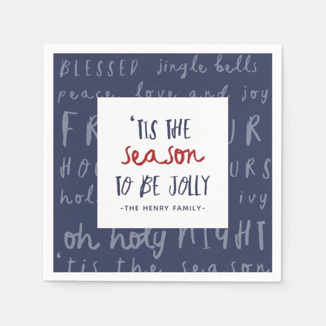 Guardanapo De Papel É a festa de Natal da época (Frente)