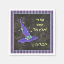 Guardanapo De Papel É a Hora das Bruxas do Dia das Bruxas