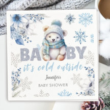 É Frio Lá Fora Charming Bebê de Inverno Shower