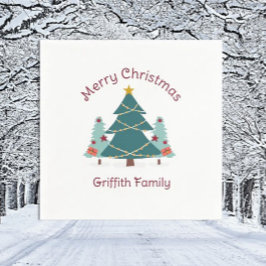 Guardanapo De Papel É Natal! Feriado especial da família Napkins