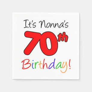 Guardanapo De Papel É o Aniversário 70 da Nonna.