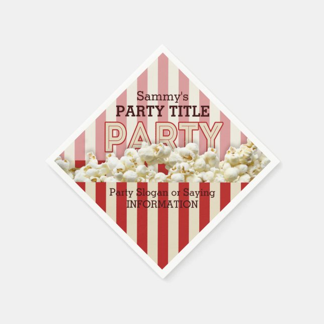 Guardanapo De Papel É o seu partido personalizado Napkins Personalizar (Canto)