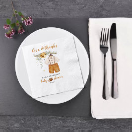 Guardanapo De Papel É um Chá de fraldas de Aquarela de Futebol do Boy