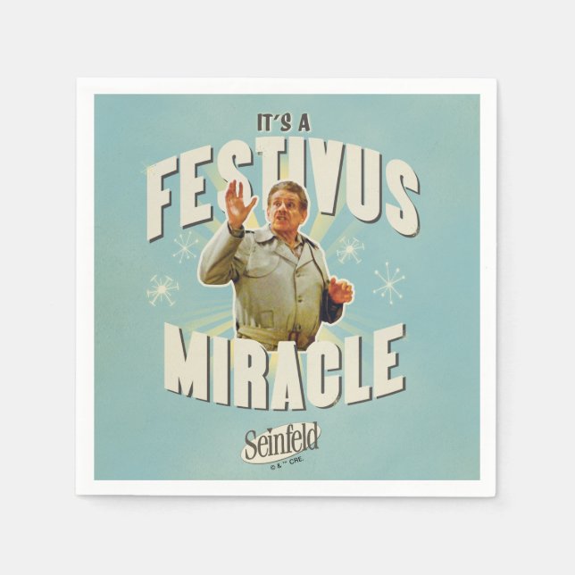 Guardanapo De Papel É um Milagre do Festivus (Frente)