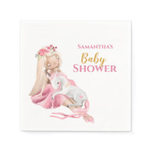 É uma Chá de fraldas Ballerina Bonita