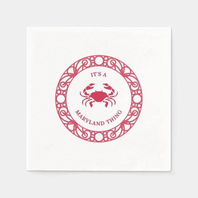 GUARDANAPO DE PAPEL É UMA COISA MARINHA (CRABS) (Frente)