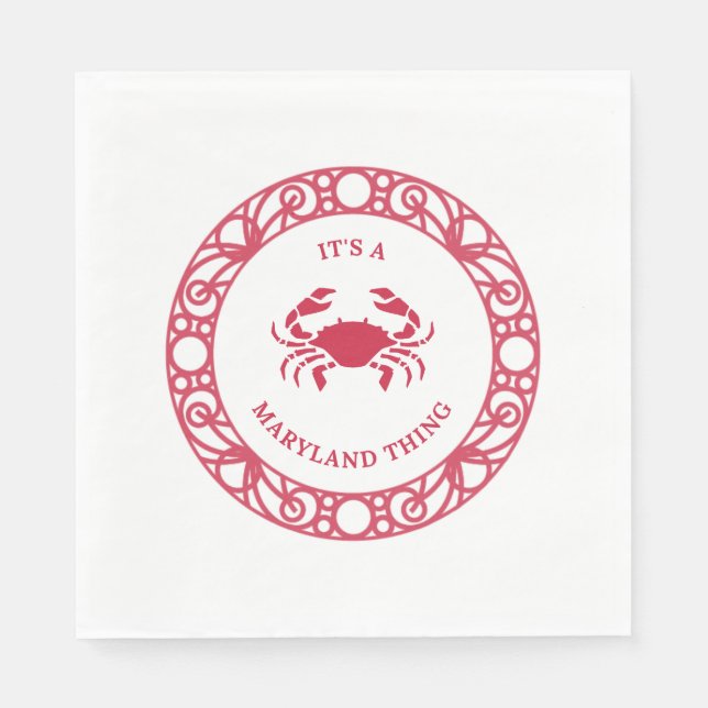 GUARDANAPO DE PAPEL É UMA COISA MARINHA (CRABS) (Frente)