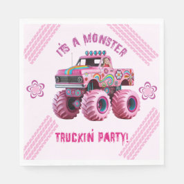 Guardanapo De Papel É uma foto personalizada do Monster Truckin' Party