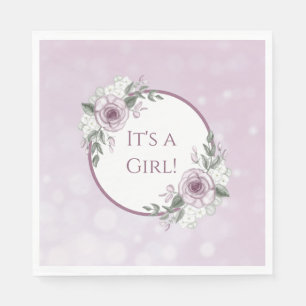 Guardanapo De Papel É uma garota, Rosa Mauve   
