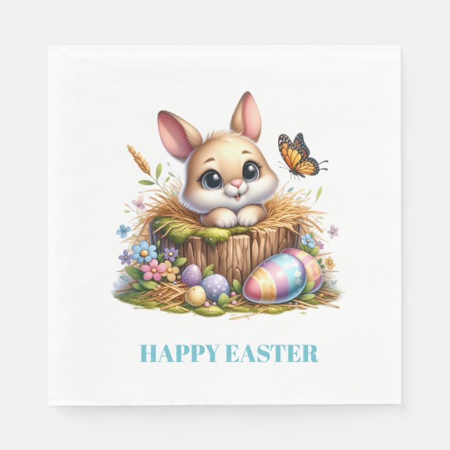 Guardanapo De Papel Easter Bunny Paper Napkins (Frente)