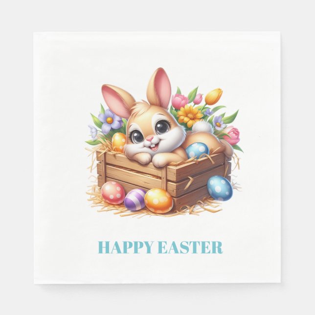 Guardanapo De Papel Easter Bunny Paper Napkins (Frente)