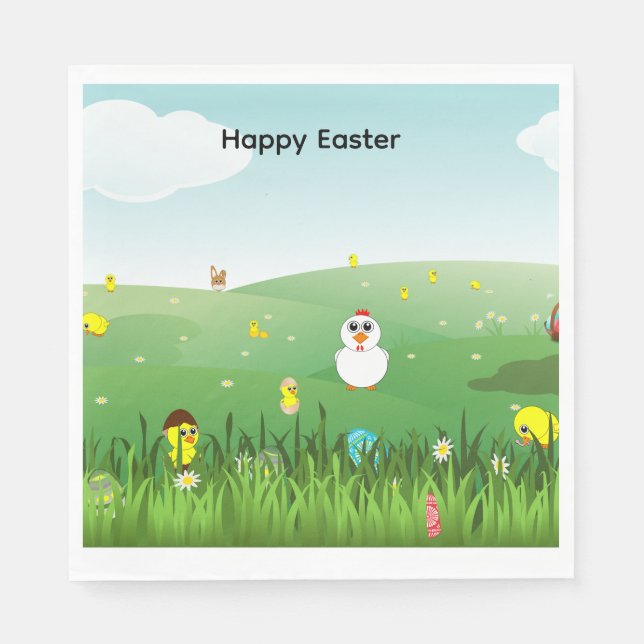 Guardanapo De Papel Easter napkin (Frente)