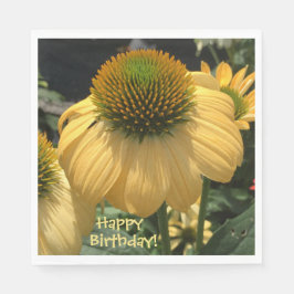 Guardanapo De Papel Echinacea Happy Birthday