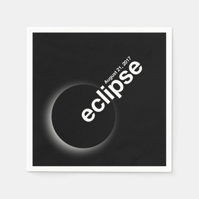 Guardanapo De Papel Eclipse 2017 (Frente)