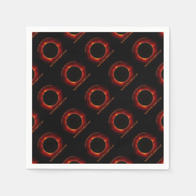 Guardanapo De Papel Eclipse Solar (Frente)