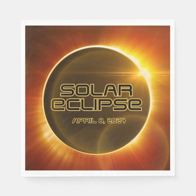 Guardanapo De Papel Eclipse Solar (Frente)