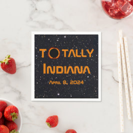 Guardanapo De Papel Eclipse Solar 2024 de Indiana Total