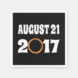 Guardanapo De Papel Eclipse solar 21 de agosto de 2017 total