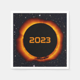 Guardanapo De Papel Eclipse Solar Anular 2023