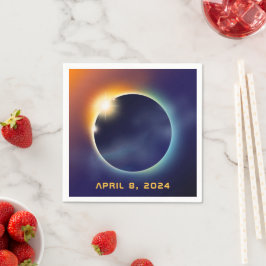 Guardanapo De Papel Eclipse Solar Total | Partido Estrela Astronômica