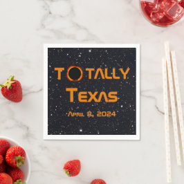 Guardanapo De Papel Eclipse Solar Totalmente Texas 2024