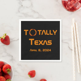 Guardanapo De Papel Eclipse Solar Totalmente Texas 2024