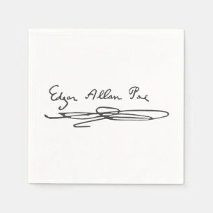 Guardanapo De Papel Edgar Allan Poe Signature