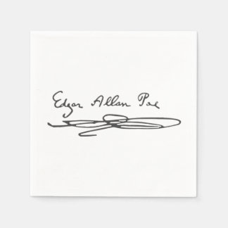 Guardanapo De Papel Edgar Allan Poe Signature