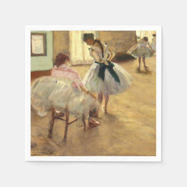 Guardanapo De Papel Edgar Degas A Lição Da Dança (Frente)