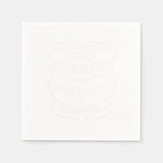 Guardanapo De Papel Edição Limitada Feita Em 1994 Vintage Birthday Gif