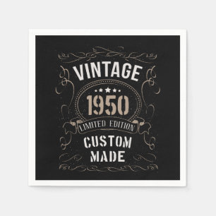 Guardanapo De Papel Edição Limitada Vintage 1950 Feito sob medida