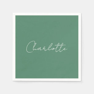 Guardanapo De Papel Edição Pessoal Personalizada de Chic Minimalista d