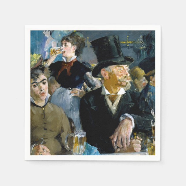 Guardanapo De Papel Edouard Manet - No Café (Frente)