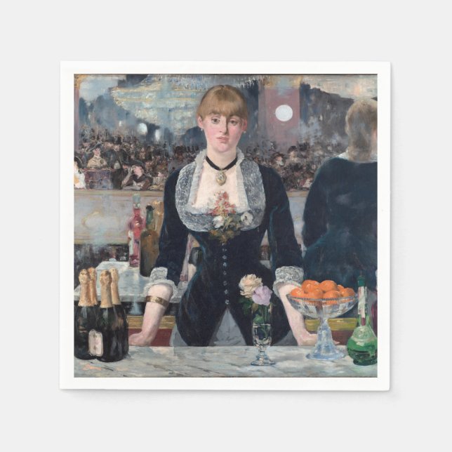 Guardanapo De Papel Edouard Manet - Um Bar na Folies-Bergere (Frente)