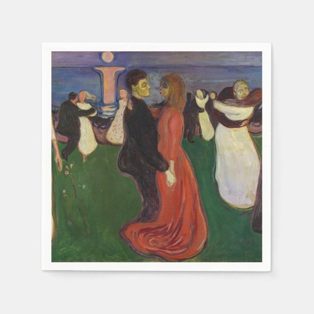 Guardanapo De Papel Edvard Munch - A dança da vida (Frente)