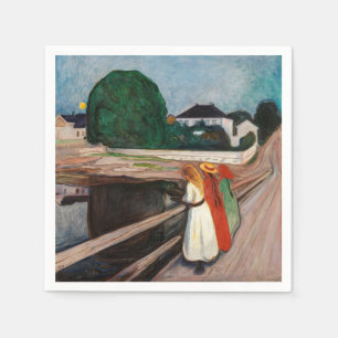 Guardanapo De Papel Edvard Munch - As Raparigas na Ponte