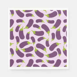 Guardanapo De Papel EggPlant EggPlant Purple Vegetal Design