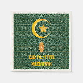 Guardanapo De Papel Eid al Fitr Mubarak Ramadan Kareem Moon Star