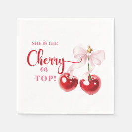 Guardanapo De Papel Ela é a Cherry no Top Napkins