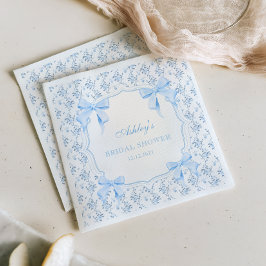 Guardanapo De Papel Ela é Casando Chá de panela azul Arco