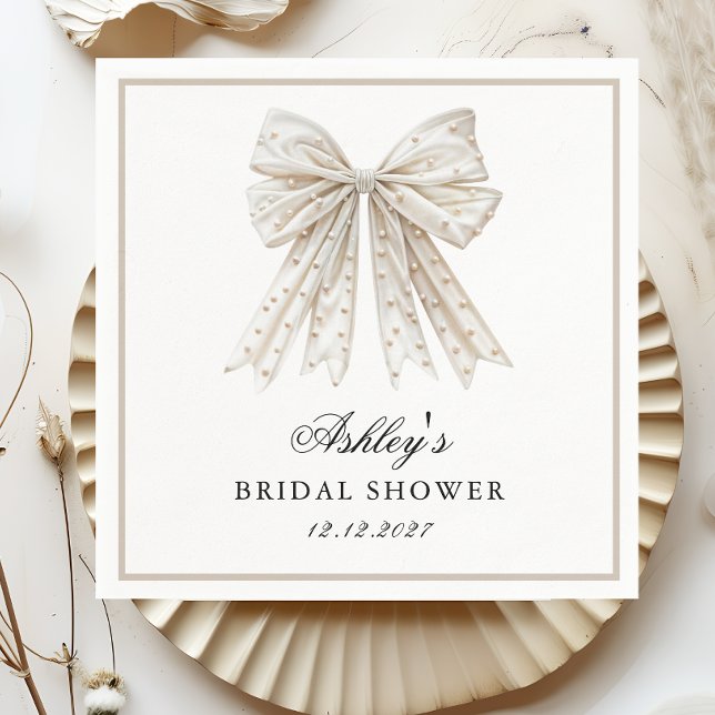 Guardanapo De Papel Ela é Casando de Arco de Pérolas (Criador carregado)