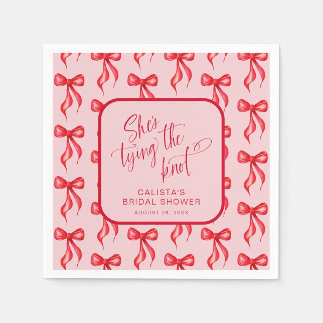 Guardanapo De Papel Ela é Casando de Chá de panela personalizado (Frente)