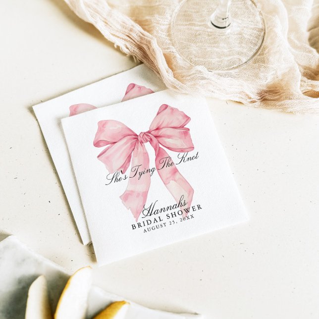 Guardanapo De Papel Ela é Casando Pink Arco Napkins (Criador carregado)