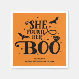 Guardanapo De Papel Ela Encontrou Seu Chá de panela De Boo Halloween N